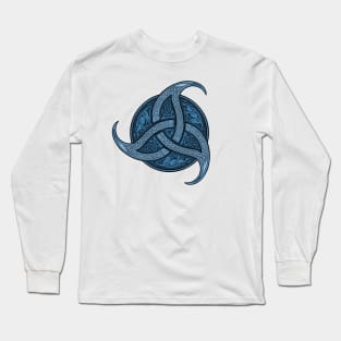 Trinity Knot - Blue Long Sleeve T-Shirt